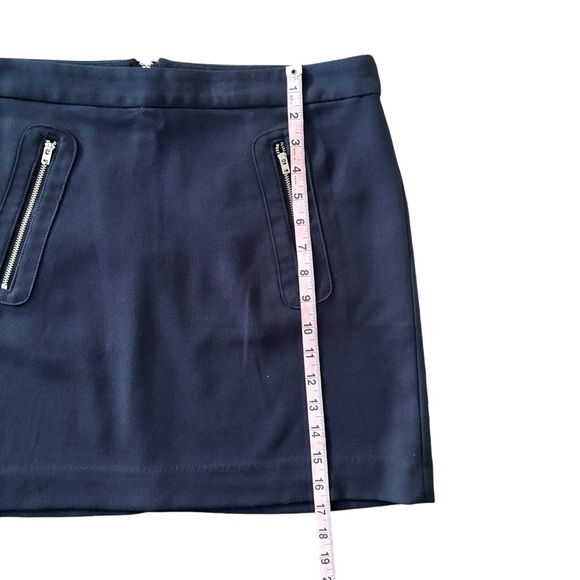 Gap Navy Heavy Knit Skirt with Front Zippers 10 - Picture 7 of 8